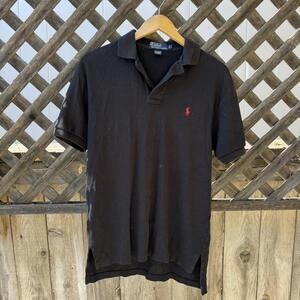 Polo Ralph Lauren Black Polo Shirt — Red Pony Logo / Size S /